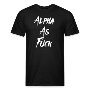 ALPHA AS FUCK - MEN'S PREMIUM S/S TEE - black