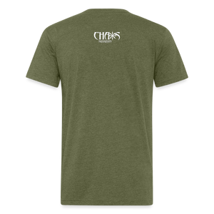 ALPHA AS FUCK - MEN'S PREMIUM S/S TEE - heather military green