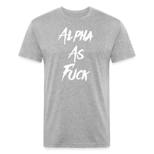 ALPHA AS FUCK - MEN'S PREMIUM S/S TEE - heather gray
