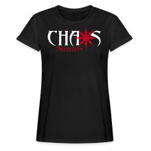 Chaos Fit-Wear - Premium Women's S/S Tee With Red & White Logo - black