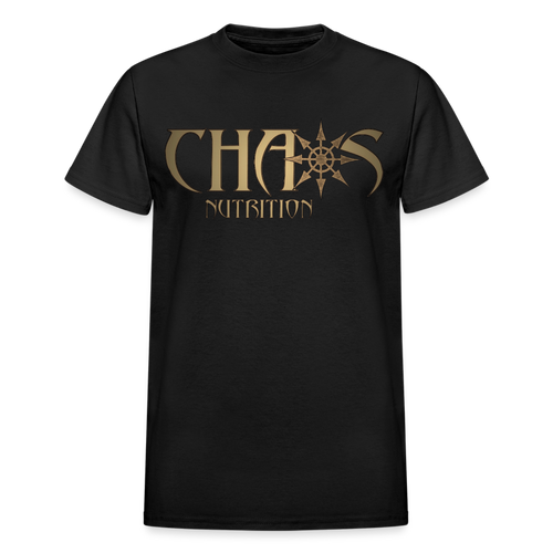 OG Chaos T-Shirt Gold Logo - black