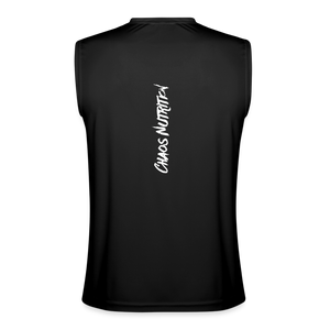 Relentless, Men’s Premium Tank with White Lettering - black