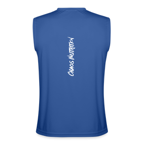 Relentless, Men’s Premium Tank with White Lettering - royal blue