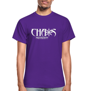 Eat Dirty Train Dirty, Black T- Shirt with White Lettering - purple