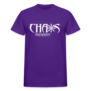 Eat Dirty Train Dirty, Black T- Shirt with White Lettering - purple