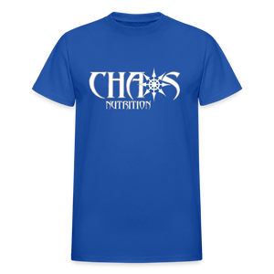 Eat Dirty Train Dirty, Black T- Shirt with White Lettering - royal blue