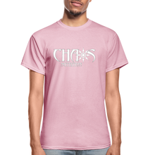 Eat Dirty Train Dirty, Black T- Shirt with White Lettering - light pink