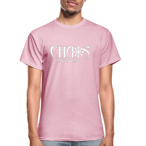 Eat Dirty Train Dirty, Black T- Shirt with White Lettering - light pink