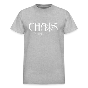 Eat Dirty Train Dirty, Black T- Shirt with White Lettering - heather gray