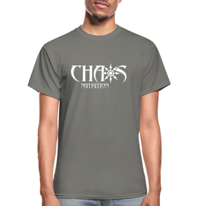 Eat Dirty Train Dirty, Black T- Shirt with White Lettering - charcoal