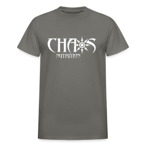 Eat Dirty Train Dirty, Black T- Shirt with White Lettering - charcoal
