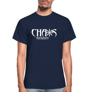 Eat Dirty Train Dirty, Black T- Shirt with White Lettering - navy