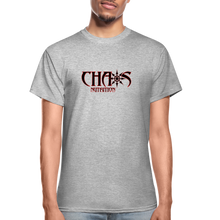 OG LOGO T-SHIRT with RED & BLACK LETTERING - heather gray