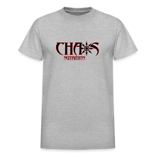 OG LOGO T-SHIRT with RED & BLACK LETTERING - heather gray