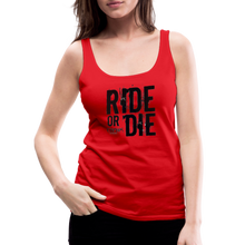Ride or Die Black Logo Women’s Premium Tank Top - red