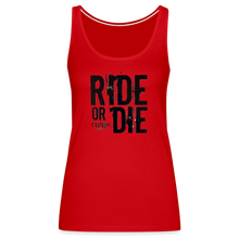 Ride or Die Black Logo Women’s Premium Tank Top - red