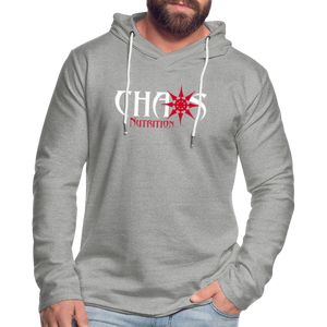 Chaos Nutrition Logo Lightweight Terry Hoodie (3 Colors) - heather gray