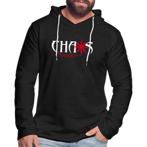 Chaos Nutrition Logo Lightweight Terry Hoodie (3 Colors) - charcoal grey