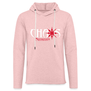Chaos Nutrition Logo Lightweight Terry Hoodie (3 Colors) - cream heather pink