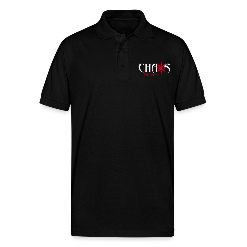 Chaos Nutrition Logo Jersey Polo (4 Colors) - black