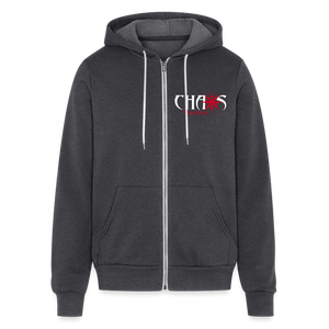 Ride Or Die Logo Unisex Full Zip Hoodie - charcoal grey