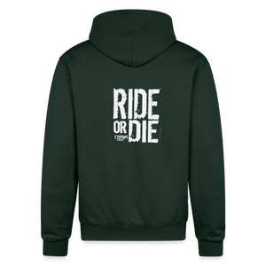 Chaos Nutrition Logo Champion Unisex Powerblend Hoodie - Dark Green