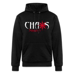 Chaos Nutrition Logo Champion Unisex Powerblend Hoodie - black