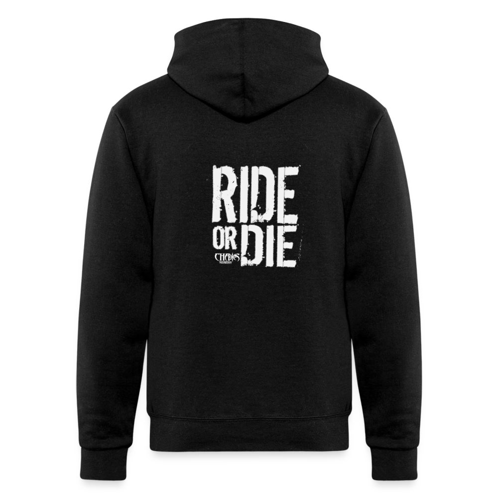 Chaos Nutrition Logo Champion Unisex Powerblend Hoodie - black