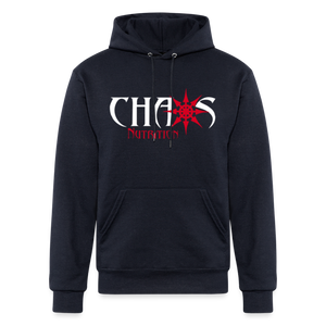 Chaos Nutrition Logo Champion Unisex Powerblend Hoodie - navy