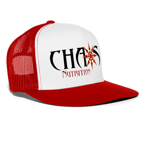 OG Chaos Nutrition Logo Trucker Cap - white/red