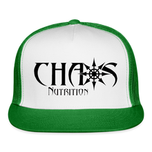 OG Chaos Nutrition Logo Trucker Cap - white/kelly green