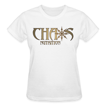 OG Chaos Nutrition Logo Women's T-Shirt with Gold Logo - white