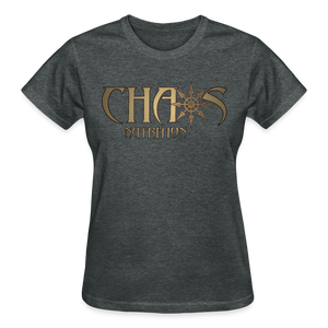 OG Chaos Nutrition Logo Women's T-Shirt with Gold Logo - deep heather