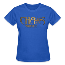 OG Chaos Nutrition Logo Women's T-Shirt with Gold Logo - royal blue