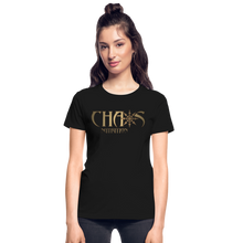 OG Chaos Nutrition Logo Women's T-Shirt with Gold Logo - black