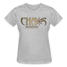 OG Chaos Nutrition Logo Women's T-Shirt with Gold Logo - heather gray