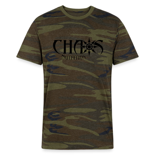 OG Chaos Logo Camo T-Shirt - green camo