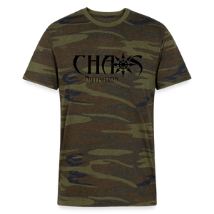 OG Chaos Logo Camo T-Shirt - green camo
