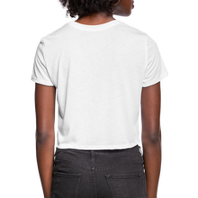 I AM CHAOS - WOMEN'S CROPPED T-SHIRT - BLACK LETTERING - white
