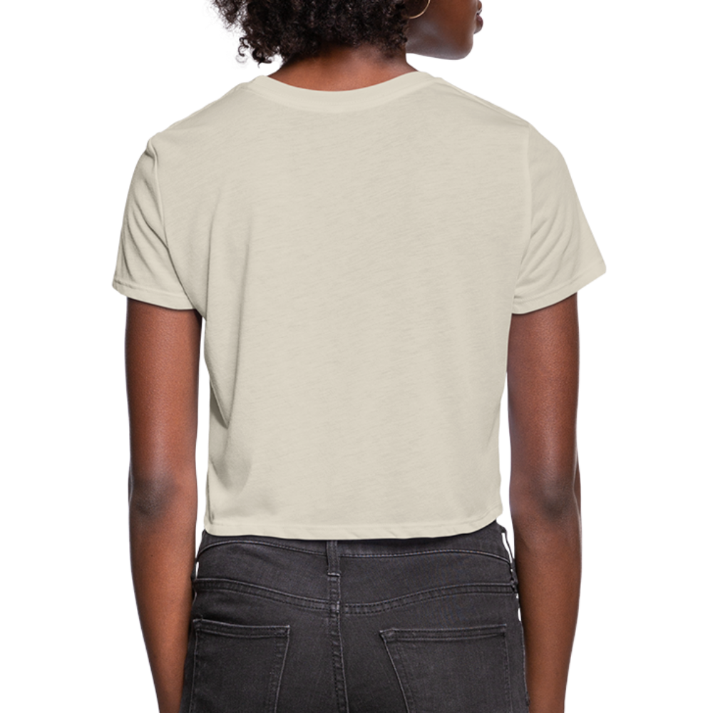 I AM CHAOS - WOMEN'S CROPPED T-SHIRT - BLACK LETTERING - dust