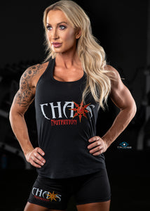 CHAOS FIT WEAR PREMIUM PRO COMPRESSION WOMAN'S SHORTS- BLACK
