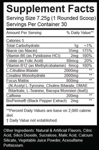CHAOTIC ULTIMATE PRE WORKOUT FUSION