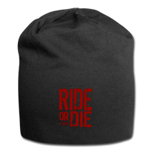 CHAOS FIT WEAR - RIDE OR DIE - BEENIE - RED LOGO - black