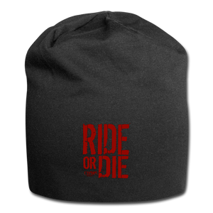 CHAOS FIT WEAR - RIDE OR DIE - BEENIE - RED LOGO - black