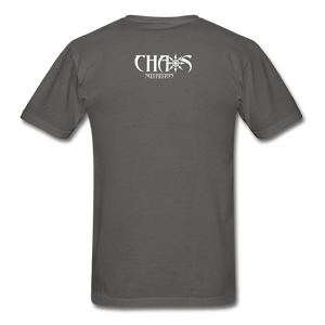 No Easy Way Out, T-Shirt with White Lettering - charcoal