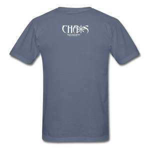 No Easy Way Out, T-Shirt with White Lettering - denim