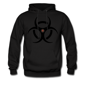 RIDE OR DIE, HOODIE WITH BLACK LETTERING - black