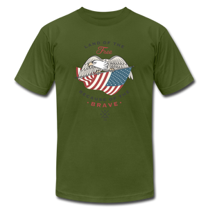 Land Of The Free Because Of The Brave - olive