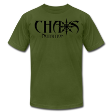 CHAOS NUTRITION ORIGINAL LOGO T-SHIRT with BLACK LOGO - olive