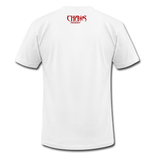 NO EASY WAY OUT- T-Shirt with RED LETTERING - white